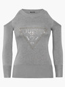Guess Cut-Out Sleeves Triangle Logo Sweter
